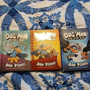 Dav Pilkey Dog Man Chapter Books Bundle Of 3